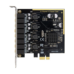 <span class=keywords><strong>Tarjeta</strong></span> <span class=keywords><strong>de</strong></span> Sonido SUNWEIT ST119 PCIe CM6646 4CH AI True HD <span class=keywords><strong>Audio</strong></span> - Product Image 2