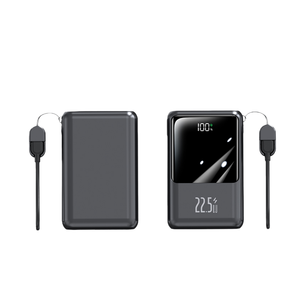 Nueva Estación de Energía Portátil PD de 22.5W y 10000mAh, Tipo-C, con Cable Integrado, Carga Rápida, Personalización con Logotipo - Product Image 1