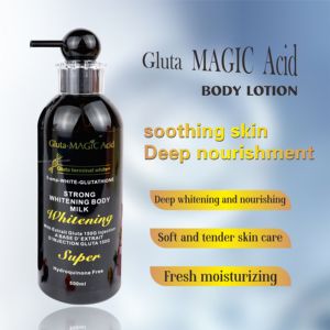 Lait Corporel Éclaircissant Gluta Magic Acide AHA Fort Blanchissant Vitamine C pour Adultes <span class=keywords><strong>Nivea</strong></span> Lotion Dorée 5 Couleurs - Product Image 3