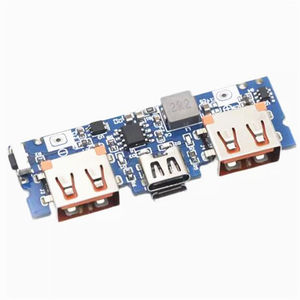 เครื่องชาร์จแบตเตอรี่ลิเธียม LED แบบคู่ USB 5V 2.4A ไมโคร/Type-C USB พาวเวอร์แบงค์มือถือ 18650 โมดูลชาร์จ - Product Image 2