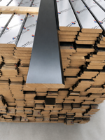 Moulures en bois massif avec surface PVC pour décoration intérieure, panneaux de plinthe en MDF, vente en gros