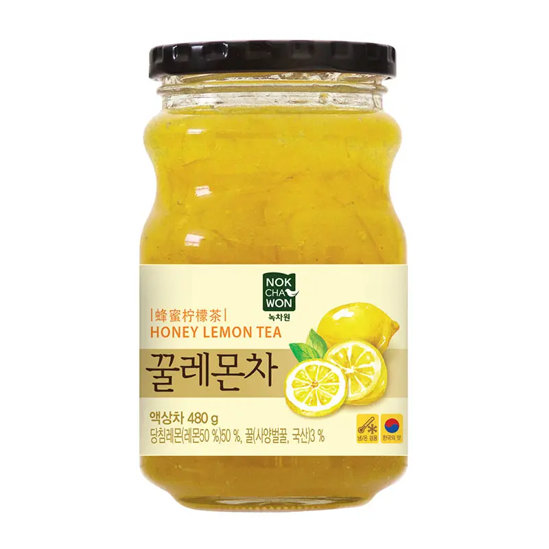 Natural Wholesale Korean Fruit Beauty Tea Drink Organic Detox Honey Lemon Tea with Vitamin C Lemon Sauce Jam