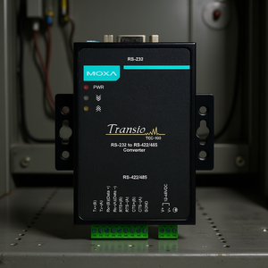Módulo de Conversión de Señales Industriales Moxa TCC-100I-T Serie Transio, Convertidor de RS-232 a RS-422/485 con Montaje en Riel DIN - Product Image 1