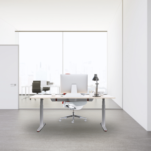 Escritorio Eléctrico Moderno Convertible de Metal ZGO con Altura Ajustable para el Hogar y la Escuela, 575-1255 mm, <span class=keywords><strong>2</strong></span> Motores, Blanco - Product Image 4