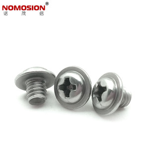 สกรูหัวจม NOMOSION แบบมีร่องไขว้ M4 พร้อมแหวนรอง สกรูเครื่องจักรสแตนเลสสีเดียวกับตัวเครื่อง - Product Image 3