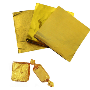 Golden Aluminum Foil Candy <b>Chocolate</b> Cookie Wrapping <b>Tin</b> Paper Party DIY Metal Embossing Gift Packaging Craft Paper - Product Image 1
