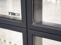 Ventana Fija de Techo y Piso Estilo Rústico YDNCN, de Aleación de Aluminio, con Diseño de Persiana Horizontal de Acero Inoxidable, Doble Vidrio, Insonorizada y con Aislamiento Térmico