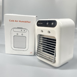 Portable Personal Air Conditioner Rechargeable Air <b>Cooler</b> USB Mist Fan Dual Spray Low Noise for Office Bedroom Desktop Travel - Product Image 5