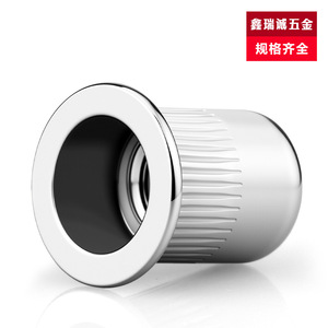 Xinruicheng Kit d'inserts à rivets moletés en acier inoxydable 304 M3 M4 M5 M6 M8 M10 M12 à tête plate pour équipement de communication - Product Image 2