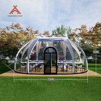 Kawagebo Dômes de maison transparents pour le glamping en polycarbonate géodésique PC ovale préfabriqué personnalisé