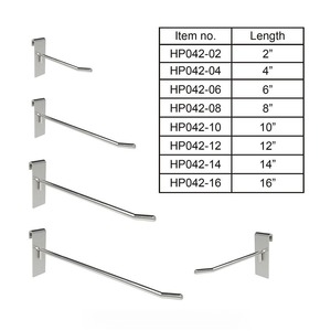 Chrome Metal Grid Panel <b>Display</b> Rack Wall-Mounted Stainless Steel Slatwall Hook Adjustable Height Accent Shelf Easy Assembly - Product Image 2