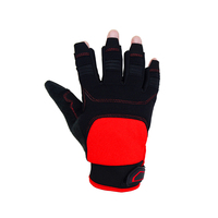 Gants de sport HAIYI personnalisés à demi-doigts, respirants, en tissu maillé, paume en microfibre, manchette en néoprène, protection UV, antidérapants