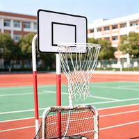 Structure Métallique 2-en-1 : Ensemble de Jeu Basket et Football Portable et Réglable pour Entraînement Sportif en Extérieur – Vente Directe Usine