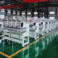 Máquina de Bordar Computarizada DAHAO de 4 Cabezas, Industrial, 12/15 Agujas, Dispositivo de Bordado de Calcetines, Tamaño de Mesa de Trabajo Personalizable, Nueva