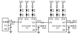 3-channel LED Constant Current Drive Circuit UCS1903 UCS1903B UCS1903BC SOP8 LED Driver Chip