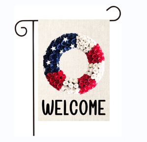 Drapeau de jardin pour le 4 juillet 12x18 Drapeaux américains double face pour le jour de l'indépendance pour les vacances à la ferme à l'extérieur - Product Image 1