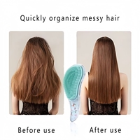 Brosse démêlante quotidienne à poils doux avec logo personnalisé, brosse à cheveux qui démêle en douceur les nœuds pour adultes et enfants, peigne ovale