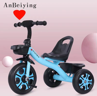 Triciclo de Pedales para Niños de 1 a 6 Años, Construcción de Tubos de Acero, Diseño Ligero, Desarrollo de Habilidades Deportivas