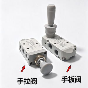 Valve pneumatique 4H210 08, interrupteur de commande manuel à pousser/tirer pour l'actionnement du cylindre - Product Image 4