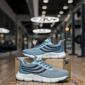Chaussures de sport décontractées basses pour hommes en maille tissée respirante, style marche, à lacets, antidérapantes, pour l'été et toutes saisons - Product Image 4
