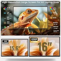 16 Inch Portable Monitor Laptop Screen Extender N2 FHD 1200P IPS External Display Type C for Business