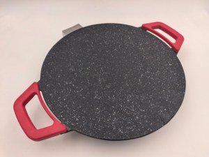 Электрическая сковорода-гриль из литого алюминия 1200 Вт с антипригарным покрытием PTFE, регулировкой температуры, для дома, улицы, автомобиля и автофургона (французский стандарт) - Product Image 5