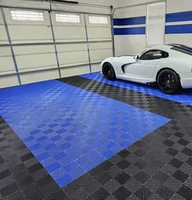 Modulare PP-Verbundbodenplatten Wasserdichter Abnehmbarer Bodenbelag für Garage und Autowaschanlage