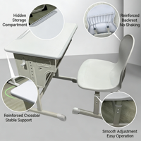 Chaise de bureau confortable pour collégiens, mobilier scolaire durable et confortable pour salles de classe, pour enfants, OEM