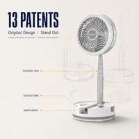 Ventilateur Socool Portable 40000MAh Télécommande Pliable Ventilateur de Camping Extérieur Lumières Colorées Ventilateur de Sol
