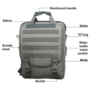Mochila Táctica para Portátil al por Mayor, Impermeable, para Aventuras al Aire Libre, Camping, Antirrobo, Deportiva, de Poliéster, para Viajes - Product Image 5