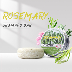 Barra de Champú Sólido con Romero y Pétalos de Flores, Vegano, Natural y Orgánico para el Cuidado y Limpieza del Cabello, Personalizable con Marca Propia - Product Image 2