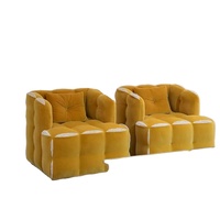 Muebles de Villa Personalizados y Diseñados a Medida, Sofá Seccional Modular de Tela