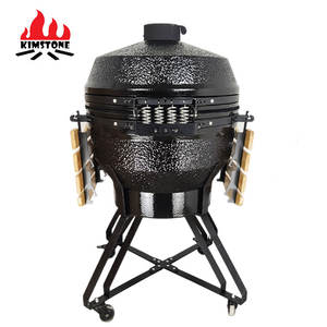 KIMSTONE Kamado Grill en céramique de 26 pouces, fabricant professionnel XL <span class=keywords><strong>XXL</strong></span>, fumoir extérieur pour <span class=keywords><strong>barbecue</strong></span>, fête et jardin - Product Image 5