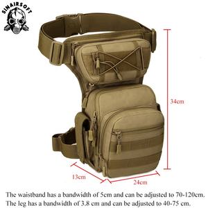 Ceinture de hanche tactique en nylon 1000D unisexe pour la chasse, la randonnée, la pêche, sac de jambe - Product Image 3