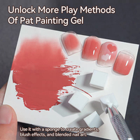 UR SUGAR 16 Couleurs Intenses Couverture Complète Palette de Gels Peinture Pat Painting Personnalisable Logo Personnalisé Fard à Joues Dégradé Ombre Gel Peinture Kit Ongles