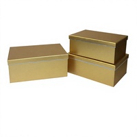 Caja de Regalo Rectangular de Papel Artístico de Alta Calidad con Diseño Floral, Juego de Tres Piezas para Empaque de Ramo de Flores, Regalo Eterno
