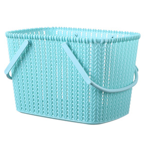 Bathroom Storage Basket Rectangle Dark Gray <b>Light</b> Green Eco Friendly Standing Type Multi Functional Household <b>Bath</b> Organizer - Product Image 4