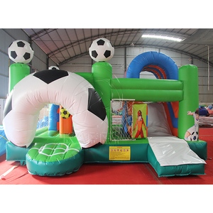 Fútbol Inflable Moonwalk Bounce House Combo Slide Gran grado comercial PVC Castillo hinchable Garantía de 3 años Fácil configuración - Product Image 1