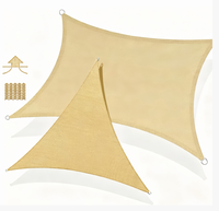 Toile d'ombrage beige premium en HDPE anti-UV résistante aux hautes températures pour parking extérieur