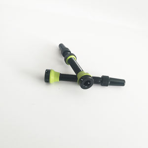 Accessoires de vélo en alliage d'aluminium noir de haute qualité 80mm Tubeless Presta Valve fabriqués aux États-Unis - Product Image 5