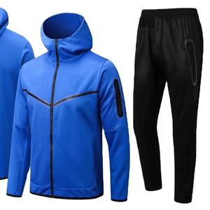 Individuelles Logo American Football Stil 100% Polyester Sportbekleidung Herren Zweiteiler mit Reißverschlussjacke und Jogginghose - Product Image 1