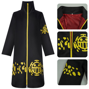 Disfraz de <span class=keywords><strong>Cosplay</strong></span> de Anime de Trafalgar D. Water <span class=keywords><strong>Law</strong></span>, Dos Años Después, Capa Negra de Poliéster para Hombres Adultos, Fiesta de Halloween - Product Image 4