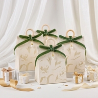 CSMD Kleine Mindestbestellmengen Vorteilhafte Papierverpackung Versandfertige Champagnerfarbene Hochzeits-Souvenirboxen für Geschenke und Feiern