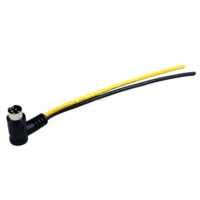 كابل إيثرنت صناعي PROFINET مع تجميع أسلاك M12 D-Coded RJ45 وموصل محمي لأتمتة المصانع