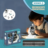 Deluxe Version Microscope High End Optical Observation Instrument for Student Professional Science & Engineering Toys