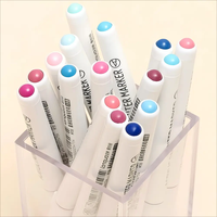 Nouvelle couleur bon marché 9 24 36 48 72 marqueur acrylique liquide ou noyau de coton à pointe souple multicolore