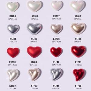 Paso Sico, boutons rotatifs à double usage, populaires, faits à la main, avec des perles en forme de cœur, 2 tailles, pour la décoration des ongles, la <span class=keywords><strong>Saint</strong></span>-<span class=keywords><strong>Valentin</strong></span> - Product Image 3