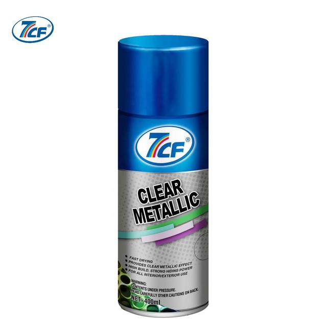7CF Acrylic Clear Metallic Spray Paint for Furnitures & Car