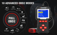 Lecteur de code de panne de voiture KONNWEI, scanner du système moteur de voiture KW320, lecteur de code avec grand écran couleur