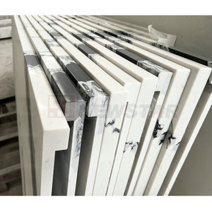 Trắng Panda Prefab Thạch Anh Countertop Cho Nhà Bếp Nhân Tạo Thạch Anh Nhà Bếp Countertop Thạch Anh - Product Image 3